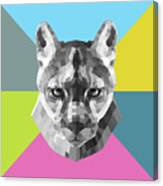 Party Mountain Lion Canvas Print