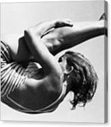 Patricia Mccormick Diving In Olympics Canvas Print