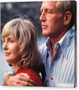Paul Newman And Joanne Woodward Canvas Print