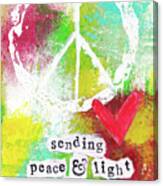 Peace And Light Christmas Canvas Print