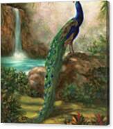 A Peacocks Paradise Canvas Print