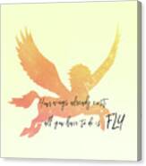Pegasus Flight Fly Canvas Print