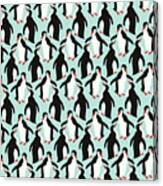Penguin Pattern Canvas Print