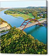 Pennybacker 360 Bridge, Colorado River Canvas Print