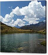 Peru Lares Trek Lake Canvas Print