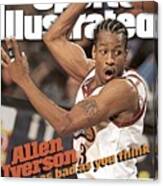 Philadelphia 76ers Allen Iverson... Sports Illustrated Cover Canvas Print