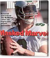 Philadelphia Eagles Qb Jim Mcmahon Sports Illustrated Cover Canvas Print