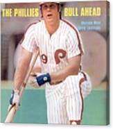 Philadelphia Phillies Greg Luzinski... Sports Illustrated Cover Canvas Print