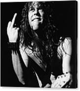 Photo Of James Hetfield And Metallica Canvas Print