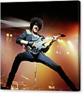 Photo Of Thin Lizzy And Phil Lynott Canvas Print