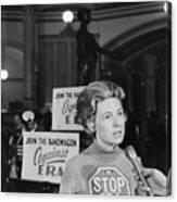 Phyllis Schlafly Talks With Reporters Canvas Print