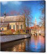 Picturesque Bruges Belgium Canvas Print