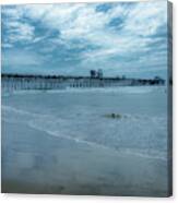 Pier Out Of The Blue Canvas Print