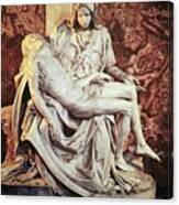 Pieta By Michelangelo, St Peters Basilica Canvas Print