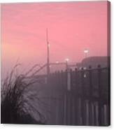 Pink Fog At Dawn Canvas Print