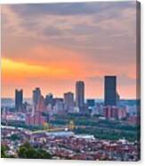 Pittsburgh, Pennsylvania, Usa Skyline Canvas Print