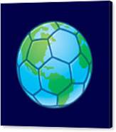 Planet Earth World Cup Soccer Ball Canvas Print