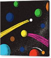 Planets In Outer Space Canvas Print