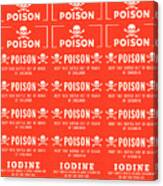 Poison And Iodine Stickers Canvas Print
