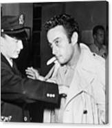 Policeman Searching Comic Lenny Bruce Canvas Print