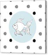 Polka Dot Fish Canvas Print
