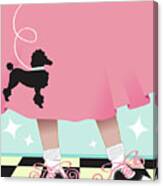 Poodle Skirt Background Canvas Print