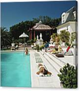 Poolside Chez Holder Canvas Print