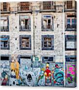 Porto Graffiti And Architecture - Portugal Canvas Print