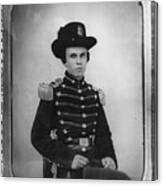 Portrait Of A Confederate Cadet Canvas Print