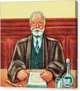 Portrait Of A Judge Canvas Print