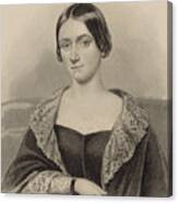 Portrait Of Clara Schumann 1819-1896 Canvas Print