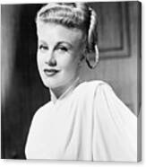 Portrait Of Ginger Rogers Canvas Print