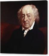 Portrait Of John Adams By Thomas Spear Canvas Print