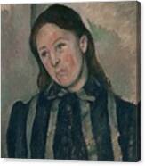 Portrait Of Madame Cezanne 2 Canvas Print