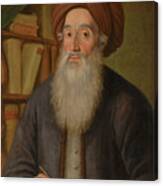 Portrait Of Rabbi Meyer Criskis Canvas Print