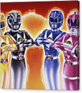 Power Rangers Heroes Art Canvas Print