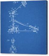 Pp104-blueprint Drum Kick Pedal Poster Canvas Print