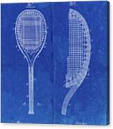 Pp1127-faded Blueprint Vintage Tennis Racket 1891 Patent Poster Canvas Print