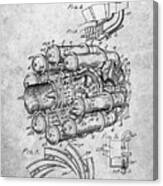 Pp14- Jet Engine Patent Poster Canvas Print