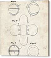 Pp182- Vintage Parchment Tennis Ball 1932 Patent Poster Canvas Print