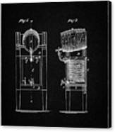 Pp186- Vintage Black Beer Keg Cooler 1876 Patent Poster Canvas Print