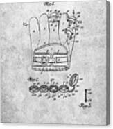 Pp272-slate Denkert Baseball Glove Patent Poster Canvas Print