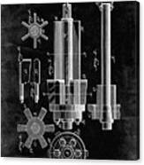 Pp280-black Grunge Mining Drill Tool 1891 Patent Poster Canvas Print