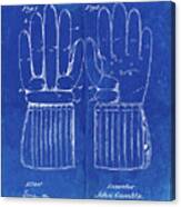 Pp292-faded Blueprint Vintage Hockey Glove Patent Poster Canvas Print