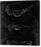 Pp324-black Grunge Oakley Sunglasses Patent Poster Canvas Print