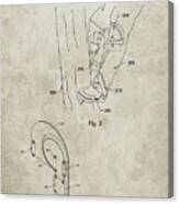Pp340-sandstone Pole Climber Knee Pads Patent Poster Canvas Print