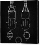 Pp432-vintage Black Coke Bottle Display Cooler Patent Poster Canvas Print