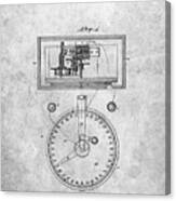 Pp546-slate Stock Telegraphic Ticker 1868 Patent Poster Canvas Print