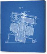 Pp608-blueprint Tesla Electric Circuit Controller Poster Canvas Print