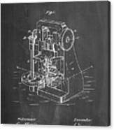 Pp757-chalkboard Bullet Machine Patent Poster Canvas Print